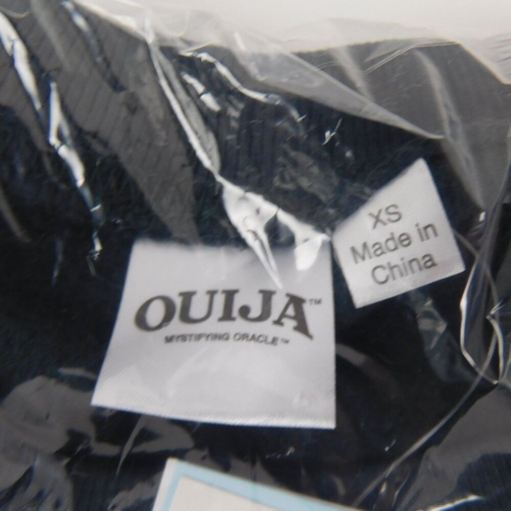 Ouija Women's Oversized Long Sleeve Fleece Ouija Board Sweatshirt Black Size XS - Picture 3 of 8